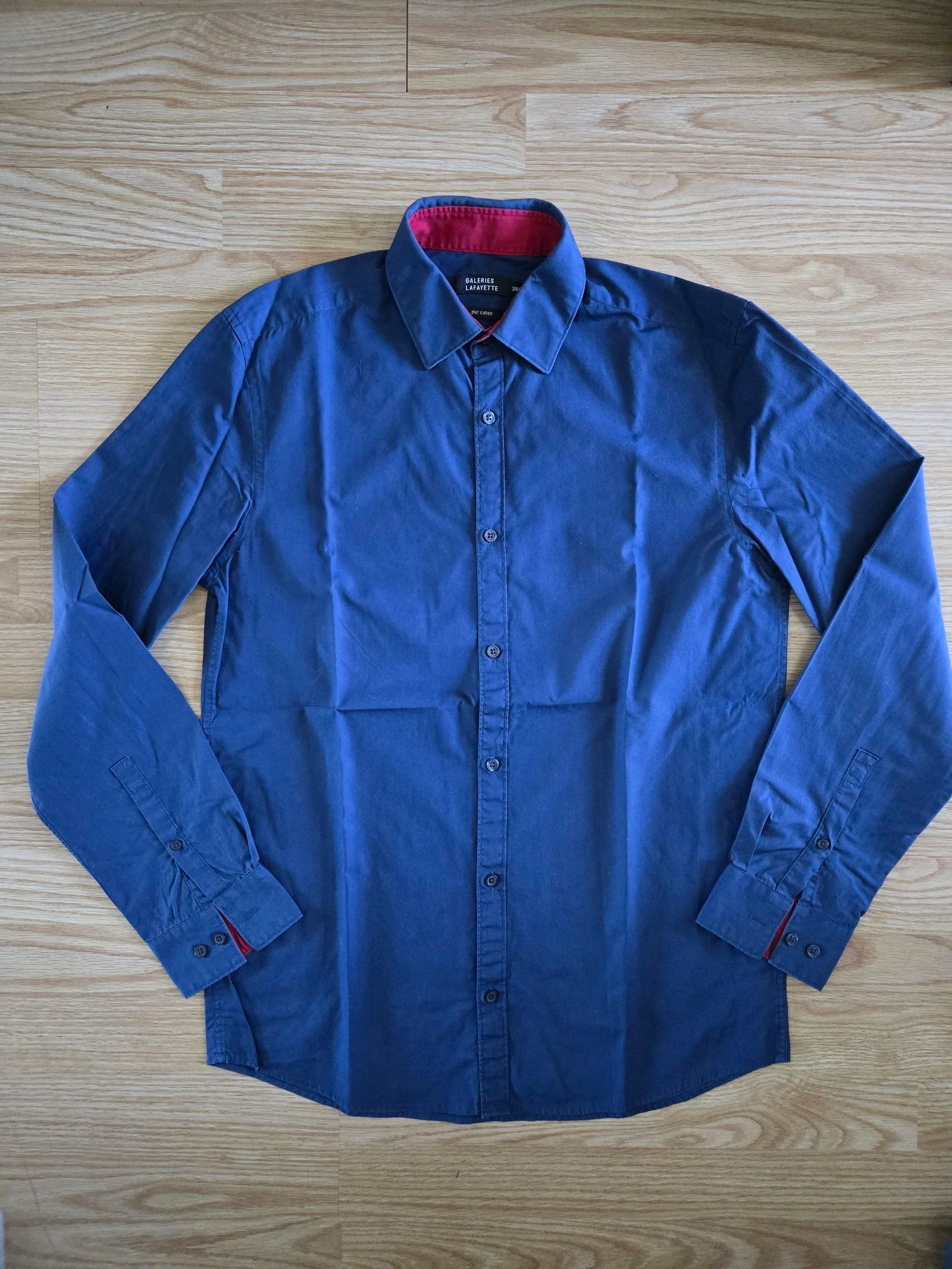 Camisa azul para hombre Galeries Lafayette talla M – photo 2